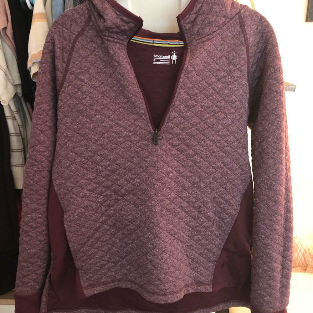 Smartwool quilted quarter zip pullover